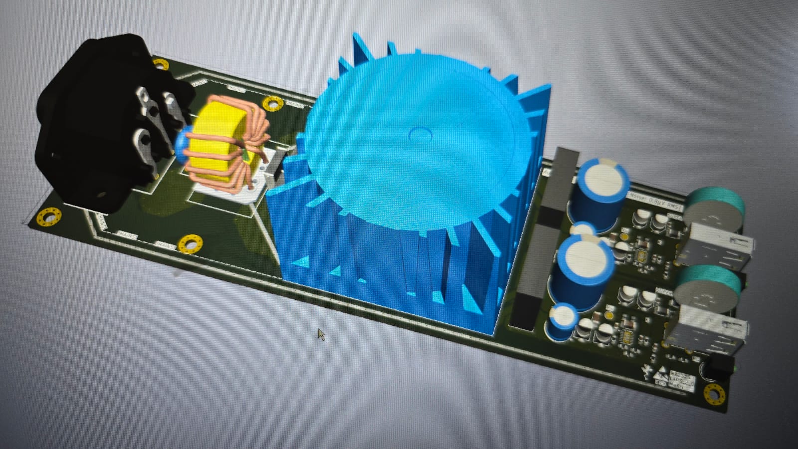 Audiophile power supply assembly detail
